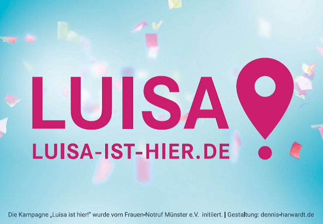 Logo von "Luisa ist hier" - eine Kampagne gegen sexuelle Belästigung
