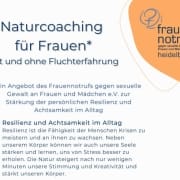 Flyer Naturcoaching für Frauen mit und ohne Fluchterfahrung