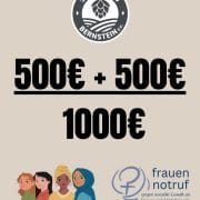 Bild zur Spendenaktion des Sport-Club Bernstein e.V. zugunsten des Frauennotruf Heidelberg