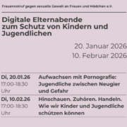 Auszug aus dem Flyer mit Infos zu den Elternabenden
