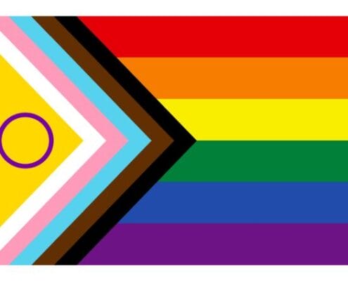 Flagge für sexuelle und geschlechtliche Vielfalt