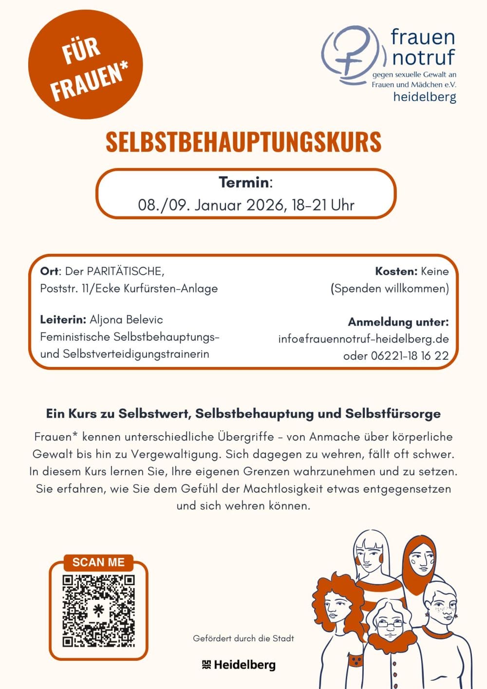 Flyer für Selbstbehauptungskurs