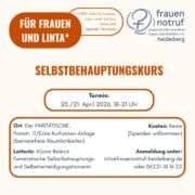 Auszug aus Flyer Selbstbehauptungskurs für Frauen