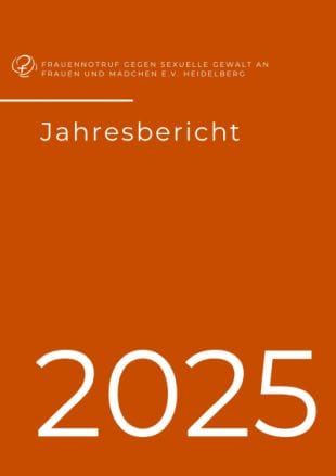 Deckblatt: Jahresbericht 2025 des Frauennotruf Heidelberg